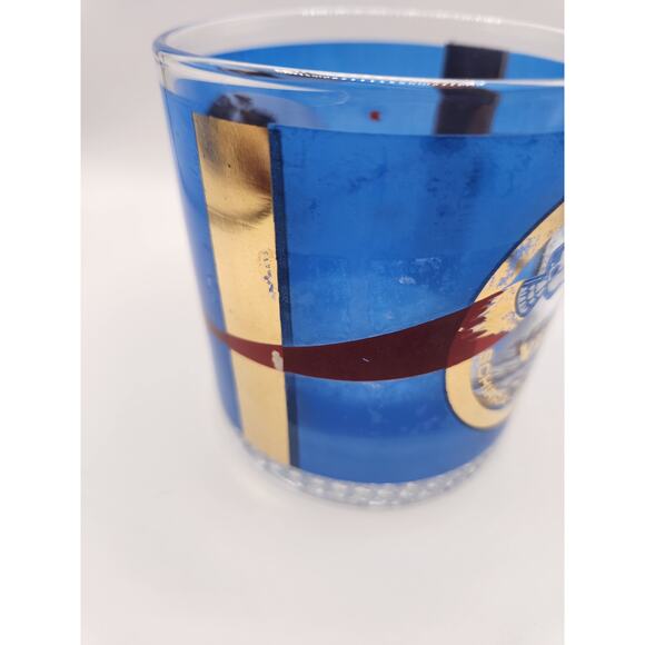Vintage NASA Apollo Glasses Complete Collection – Set of 10 Blue/Gold Tumblers - Picture 15 of 16